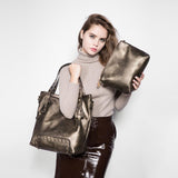 <bold>Tote & Crossbody Bag Set <br>Vegan-Leather Handbag  - strapsandbrass.com