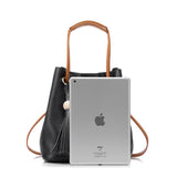 <bold>Bucket / Crossbody Bag <br>Genuine-Leather Handbag  - strapsandbrass.com