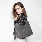 <bold>Hobo / Tote Bag <br>Vegan-Leather Handbag  - strapsandbrass.com