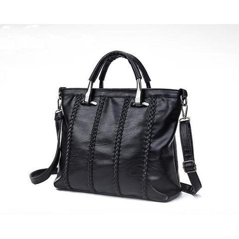 <bold>Tote  / Shoulder Bag <br>Genuine-Leather Handbag  - strapsandbrass.com