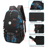 Backpack USB Charging & Water Resistant <br> Oxford Backpack  - strapsandbrass.com