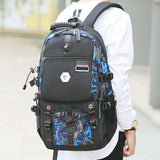 Backpack USB Charging & Water Resistant <br> Oxford Backpack  - strapsandbrass.com