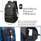 Backpack USB Charging<br> Oxford Backpack  - strapsandbrass.com