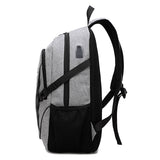 Backpack USB Charging <br> Canvas Backpack  - strapsandbrass.com