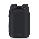 Backpack USB Charging & Waterproof<br> Canvas Backpack BLACK - strapsandbrass.com