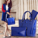 <bold>Tote Crossbody Bag & Purse Set <br>Vegan-Leather Handbag  - strapsandbrass.com