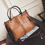 Tote / Shoulder Bag  <br>Vegan-Leather Handbag  - strapsandbrass.com