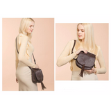 <bold>Shell / Crossbody Bag  <br>Vegan-Leather Handbag  - strapsandbrass.com