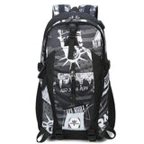 Backpack USB Charging & Water Resistant <br> Oxford Backpack white - strapsandbrass.com