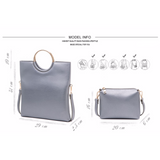 <bold>Tote & Crossbody Bag Set <br>Vegan-Leather Handbag  - strapsandbrass.com