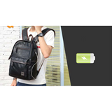 Backpack USB Charging <br> Vegan Leather Backpack  - strapsandbrass.com