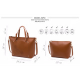 <bold>Tote & Crossbody Bag Set <br>Vegan-Leather Handbag  - strapsandbrass.com