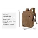 Backpack USB Charging & Anti-Theft <br> Canvas Backpack  - strapsandbrass.com