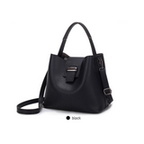 <bold>Bucket / Tote Bag  <br>Vegan-Leather Handbag  - strapsandbrass.com