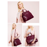 <bold>Tote /  Top-Handle Bag <br>Vegan-Leather Handbag  - strapsandbrass.com