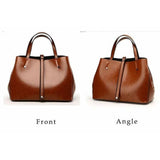 <bold>Tote / Shoulder Bag  <br>Vegan-Leather Handbag  - strapsandbrass.com