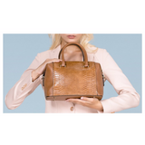 <bold>Top-Handle Bag  / Tote  Bag  <br>Vegan-Leather Handbag  - strapsandbrass.com