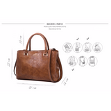 <bold>Top-Handle / Tote Bag <br>Vegan-Leather Handbag  - strapsandbrass.com