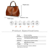 <bold>Tote / Shoulder Bag  <br>Vegan-Leather Handbag  - strapsandbrass.com