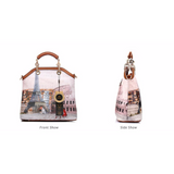 <bold>Tote Crossbody Bag & Purse Set <br>Canvas & Vegan-Leather Handbag  - strapsandbrass.com