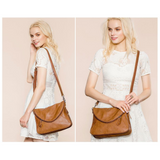 <bold>Messenger  / Shoulder Bag  <br>Vegan-Leather Handbag  - strapsandbrass.com