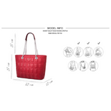 <bold>Tote / Shoulder Bag <br>Vegan-Leather Handbag  - strapsandbrass.com