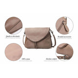 <bold>Messenger  / Shoulder Bag  <br>Vegan-Leather Handbag  - strapsandbrass.com