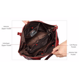 <bold>Tote  / Shoulder Bag <br>Genuine-Leather Handbag  - strapsandbrass.com