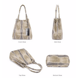 <bold>Bucket / Tote Bag <br>Genuine-Leather Handbag  - strapsandbrass.com