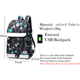 Backpack USB Charging<br> Oxford Backpack  - strapsandbrass.com