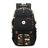 Backpack USB Charging & Water Resistant <br> Oxford Backpack Army Green - strapsandbrass.com