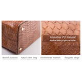 <bold>Top-Handle / Tote Bag <br>Vegan-Leather Handbag  - strapsandbrass.com