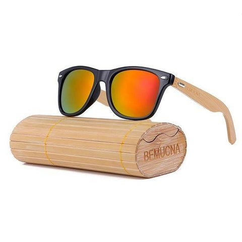Handcrafted Woodgrain Sunglasses