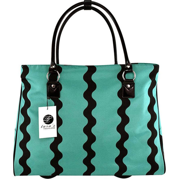 famous zig-zag carry-on trolley - zig-zag soft side carry-on Luggage  - strapsandbrass.com