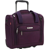 famous luggage tprc 15" carry-on under seat soft side carry-on Luggage Purple - strapsandbrass.com