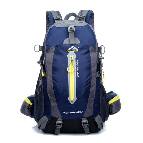 Hiking / Climbing Backpack <br> Nylon Backpack dark blue - strapsandbrass.com