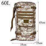 Backpack Military or Tactical <br> Nylon Backpack 60L Desert digital - strapsandbrass.com