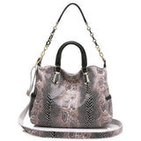 <bold>Tote / Shoulder Bag <br>Genuine-Leather Handbag Beige - strapsandbrass.com