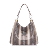 <bold>Hobo / Tote Bag <br>Genuine-Leather Handbag Beige - strapsandbrass.com