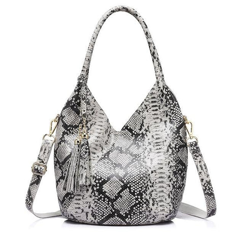 <bold>Hobo  / Tote Bag <br>Genuine-Leather Handbag Beige - strapsandbrass.com