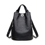 <bold>Fashion Backpack  <br>Vegan-Leather Fashion Backpack Black - strapsandbrass.com