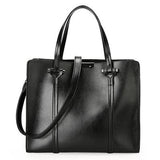 <bold>Tote / Crossbody Bag  <br>Vegan-Leather Handbag Black - strapsandbrass.com