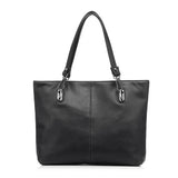 <bold>Tote / Crossbody Bag <br>Vegan-Leather Handbag Black - strapsandbrass.com