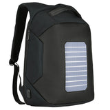 Copy of Backpack USB Charging & Solar <br> Nylon Backpack Black - strapsandbrass.com