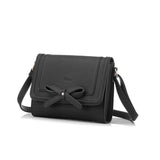 <bold>Messenger  / Shoulder Bag  <br>Vegan-Leather Handbag Black - strapsandbrass.com