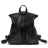 <bold>Fashion Backpack  <br>Vegan-Leather Fashion Backpack Black - strapsandbrass.com