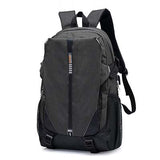 Backpack USB Charging<br> Canvas Backpack Black - strapsandbrass.com