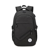 Copy of Backpack USB Charging & Business<br>Oxford Backpack Black - strapsandbrass.com