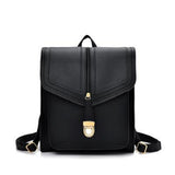 <bold>Fashion Backpack  <br>Vegan-Leather Fashion Backpack Black - strapsandbrass.com