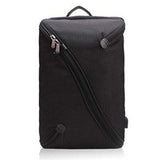 Backpack USB Charging & Anti-Theft <br> Nylon Backpack Black - strapsandbrass.com